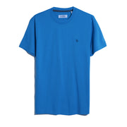 Pin Point Embroidered Pete T-Shirt In Ibiza Blue