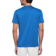 Pin Point Embroidered Pete T-Shirt In Ibiza Blue