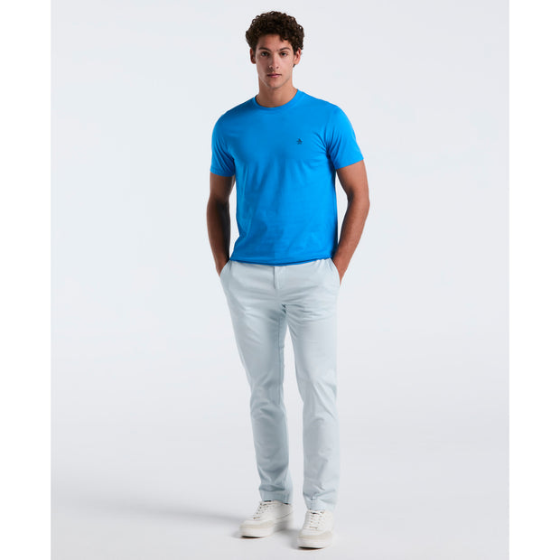 Pin Point Embroidered Pete T-Shirt In Ibiza Blue