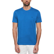 Pin Point Embroidered Pete T-Shirt In Ibiza Blue