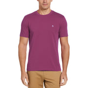 Pin Point Embroidered Pete T-Shirt In Vivid Viola