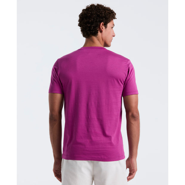 Pin Point Embroidered Pete T-Shirt In Vivid Viola