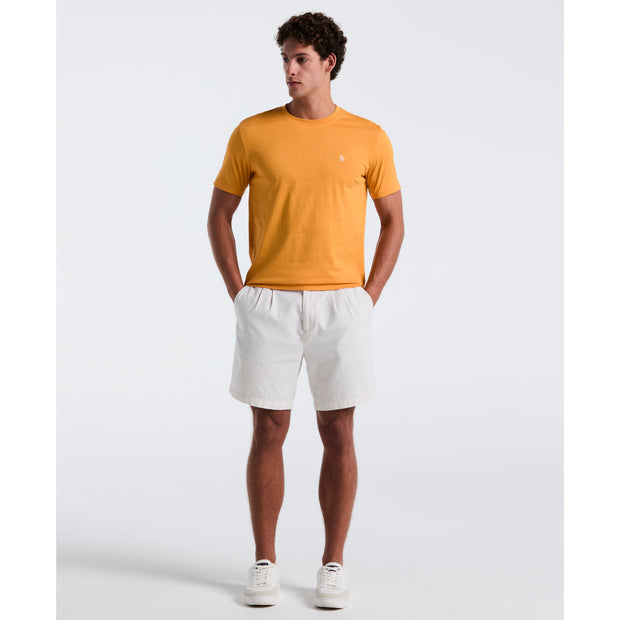 Pin Point Embroidered Pete T-Shirt In Butterscotch