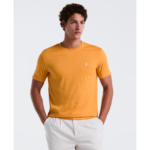 Pin Point Embroidered Pete T-Shirt In Butterscotch