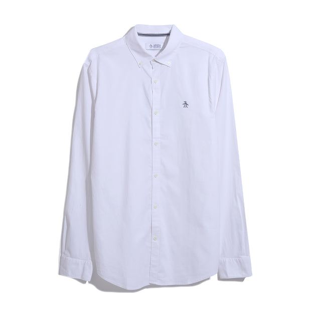 Ecovero Oxford Stretch Shirt In Bright White