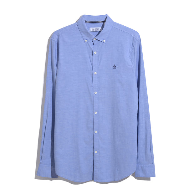 Ecovero Oxford Stretch Shirt In Amparo Blue