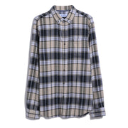 Ecovero™ Blend Plaid Flannel Shirt In True Black