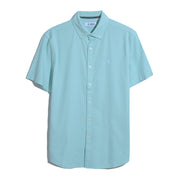 Oxford Stretch Short Sleeve Shirt In Blue Tint