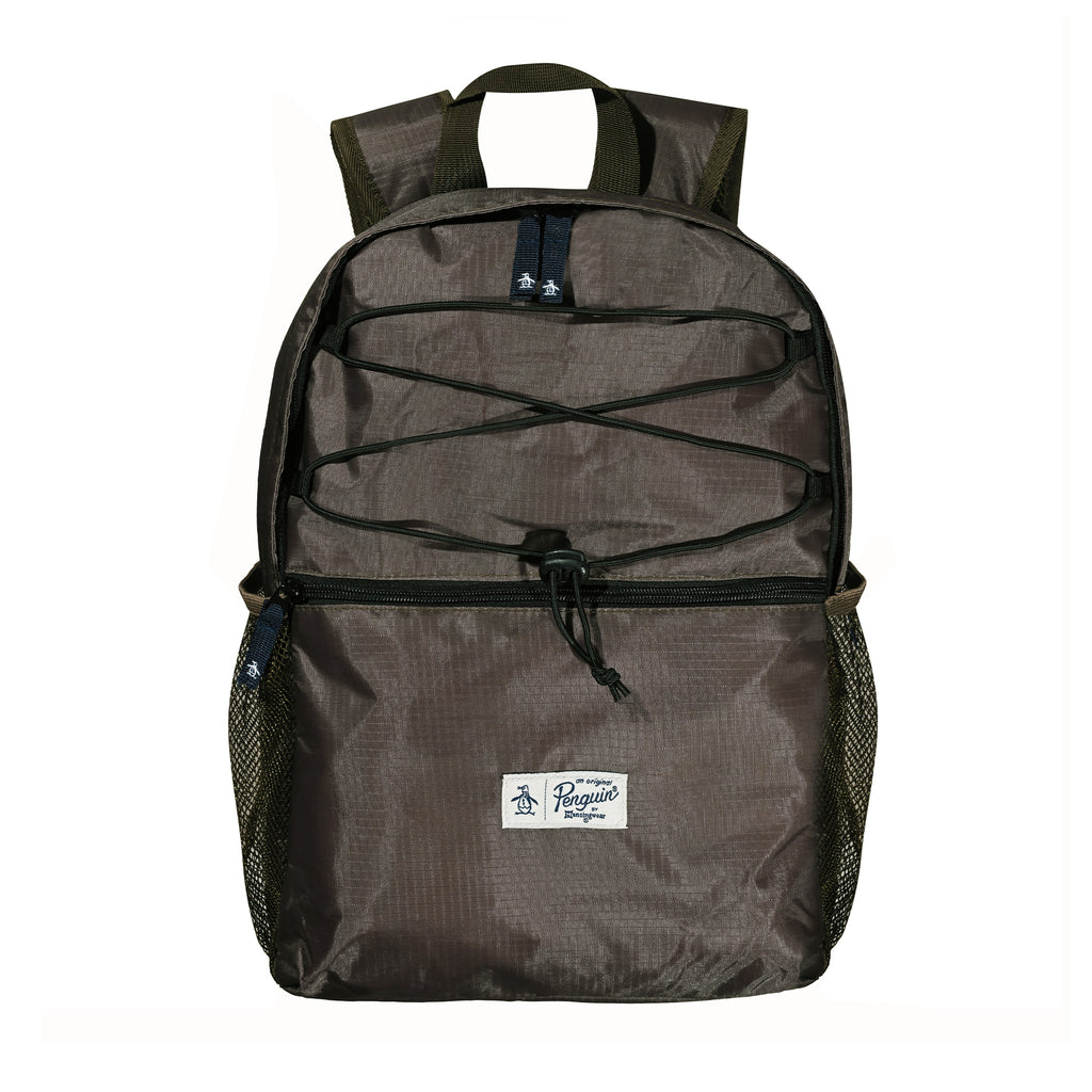 Nessa Rip Stop Backpack With Bungee Cord In Green Original Penguin