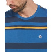 Jersey Auto Stripe T-Shirt In Star Sapphire