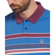 Interlock Chest Stripe Polo In Star Sapphire