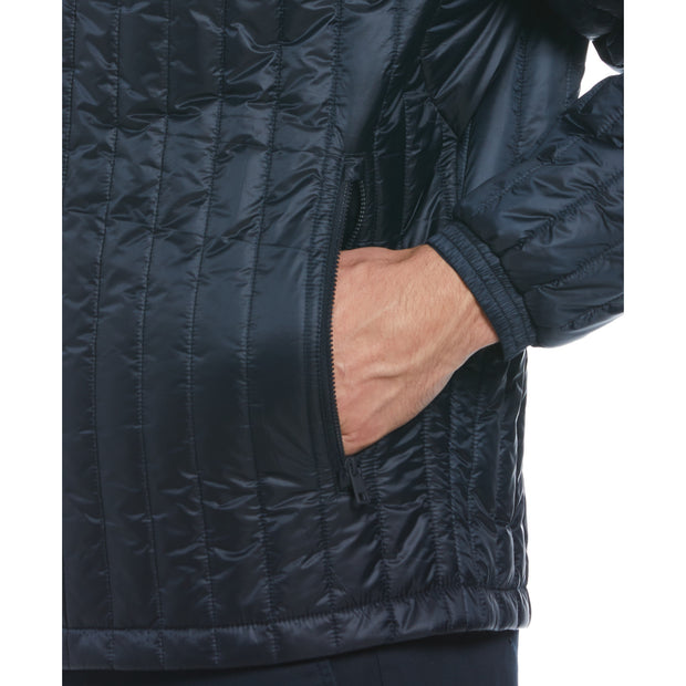 Recycled Polyester Quilted Jacket In Dark Sapphire