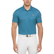 Allover Pete Print Short Sleeve Golf Polo Shirt In Corsair