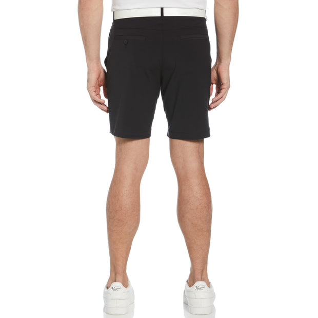 Flat Front Pete Perfomance 8" Golf Shorts In Caviar