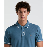 Icons Bentley Mesh Polo Shirt In Copen Blue