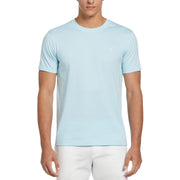 Pin Point Embroidered Pete T-Shirt In Cool Blue