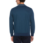 Chest Stripe Tape Track Jacket In Blue Wing Teal