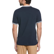 Organic Cotton Pique T-Shirt In Dark Sapphire