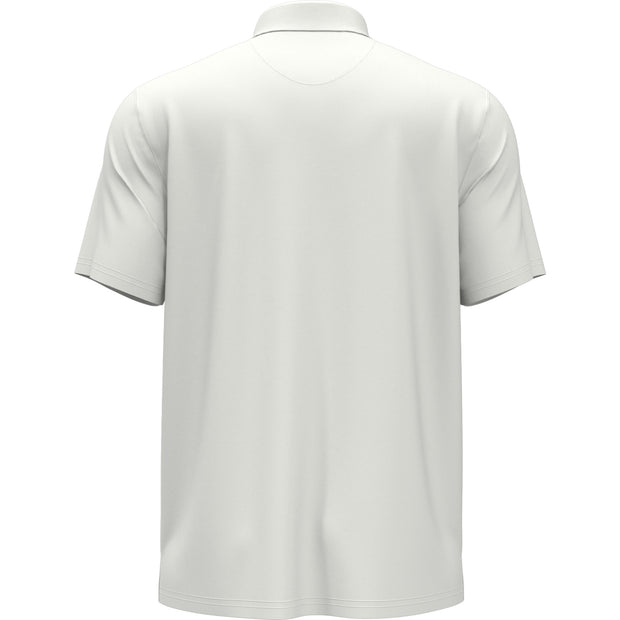 Got Game Engineered Stripe Printed Golf Polo Shirt In Bright White