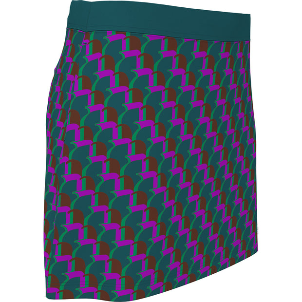 Women's Penguin Printed Golf Skort In Chesapeake Bay