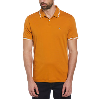 Organic Cotton TV Pete Polo Shirt In Sudan Brown