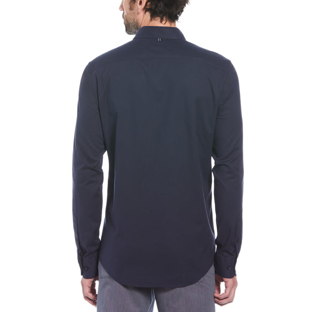 Ecovero Oxford Stretch Shirt In Dark Sapphire