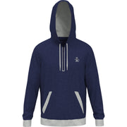 Earl Colour Block Layering Golf Hoodie In Black Iris Bijou Heather