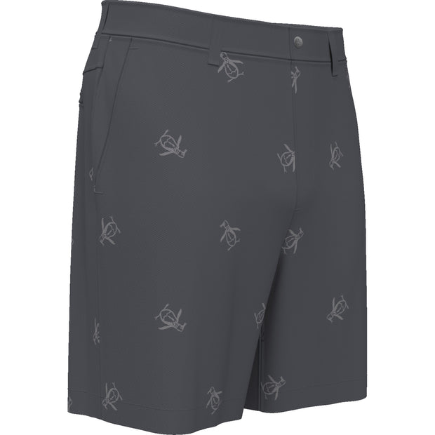 Pete Embroidered Flat Front Golf Shorts In Quiet Shade