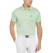 Original Colour Block Golf Polo In Green Ash