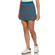 Women's Penguin Printed Golf Skort In Chesapeake Bay