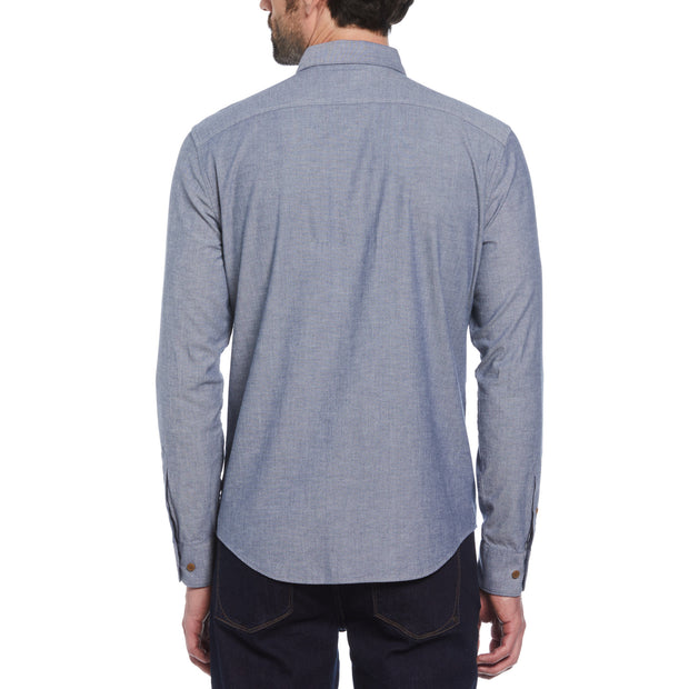 Ecovero™ Blend Chambray Shirt In Sargasso Sea