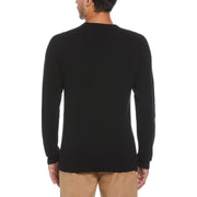 Bubble Stitch Sweater In True Black