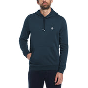 Sticker Pete Pullover Fleece Hoodie In Blue Wing Teal