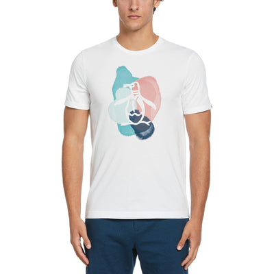 Water Colour Pete Graphic T-Shirt In Bright White