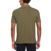 Sticker Pete Daddy Short Sleeve Polo Shirt In Dusty Olive Heather