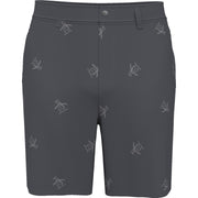 Pete Embroidered Flat Front Golf Shorts In Quiet Shade