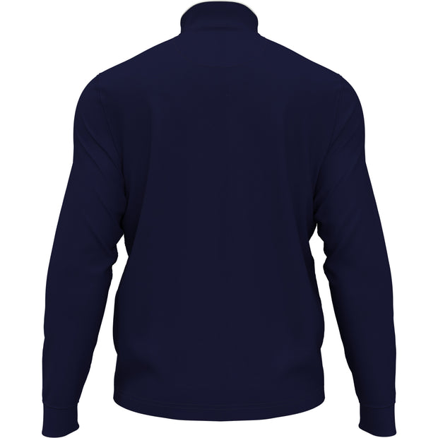 Technical Earl 1/4 Zip Long Sleeve Golf Sweater In Black Iris