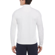 Technical Earl 1/4 Zip Long Sleeve Golf Sweater In Bright White