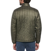 Recycled Polyester Quilted Jacket In Dusty Olive