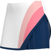 Colour Block Side Pleated 13" Tennis Skort In Bright White