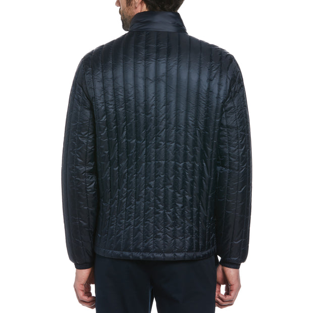 Recycled Polyester Quilted Jacket In Dark Sapphire