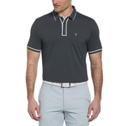 Technical Earl Short Sleeve Golf Polo Shirt In Asphalt