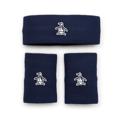 Pete Headband And Wristband Set In Black Iris