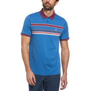 Interlock Chest Stripe Polo In Star Sapphire