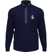 Technical Earl 1/4 Zip Long Sleeve Golf Sweatshirt In Black Iris