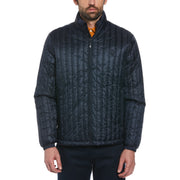 Recycled Polyester Quilted Jacket In Dark Sapphire