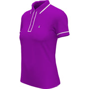 Women's Performance Veronica Short Sleeve Golf Polo Shirt In Purple Cactus Flower