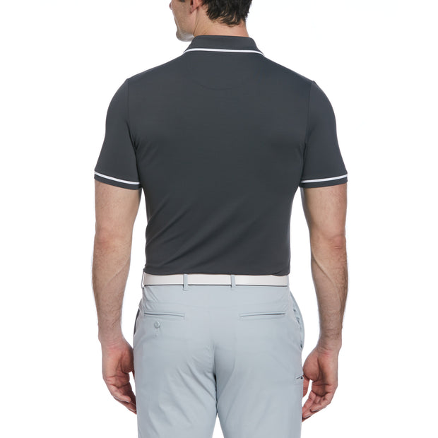 Technical Earl Short Sleeve Golf Polo Shirt In Asphalt