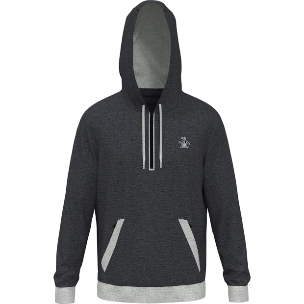 Earl Color Block Layering Golf Hoodie In Dark Caviar Heather