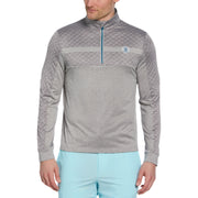 Mixed Media Golf 1/4 Zip Pullover In Quarry Heather